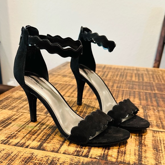 NWOT WORTHINGTON STRAPY HEEL SANDAL SLIP ON HEEL ELASTIC AROUND ANKLE SZ 10 - Picture 6 of 8